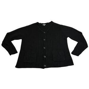 Fashion Nova Men V-Neck Knit Button Up Cardigan Size XL Minimalist Preppy Casual